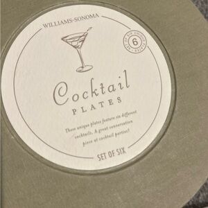 Williams Sonoma Cocktail Plates